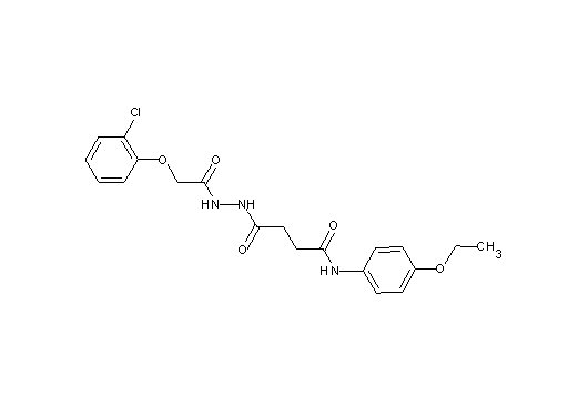 4-{2-[(2-chlorophenoxy)acetyl]hydrazino}-N-(4-ethoxyphenyl)-4-oxobutanamide