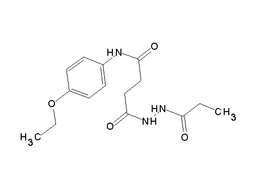 N-(4-ethoxyphenyl)-4-oxo-4-(2-propionylhydrazino)butanamide
