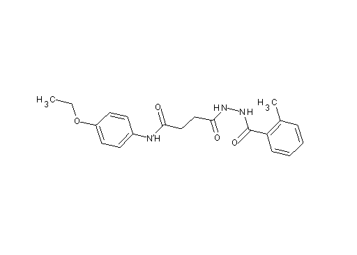 N-(4-ethoxyphenyl)-4-[2-(2-methylbenzoyl)hydrazino]-4-oxobutanamide