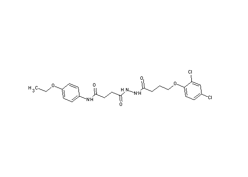 4-{2-[4-(2,4-dichlorophenoxy)butanoyl]hydrazino}-N-(4-ethoxyphenyl)-4-oxobutanamide