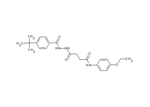 4-[2-(4-tert-butylbenzoyl)hydrazino]-N-(4-ethoxyphenyl)-4-oxobutanamide - Click Image to Close