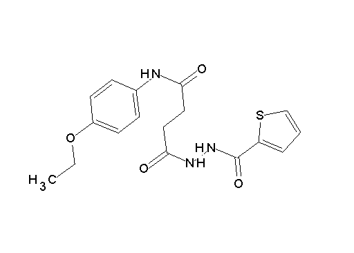 N-(4-ethoxyphenyl)-4-oxo-4-[2-(2-thienylcarbonyl)hydrazino]butanamide