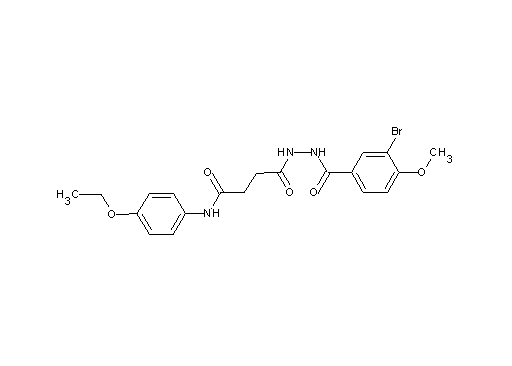 4-[2-(3-bromo-4-methoxybenzoyl)hydrazino]-N-(4-ethoxyphenyl)-4-oxobutanamide