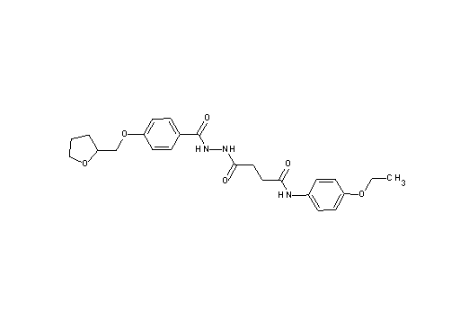 N-(4-ethoxyphenyl)-4-oxo-4-{2-[4-(tetrahydro-2-furanylmethoxy)benzoyl]hydrazino}butanamide - Click Image to Close