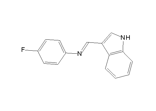(4-fluorophenyl)(1H-indol-3-ylmethylene)amine