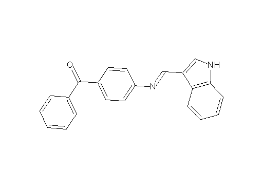 {4-[(1H-indol-3-ylmethylene)amino]phenyl}(phenyl)methanone - Click Image to Close