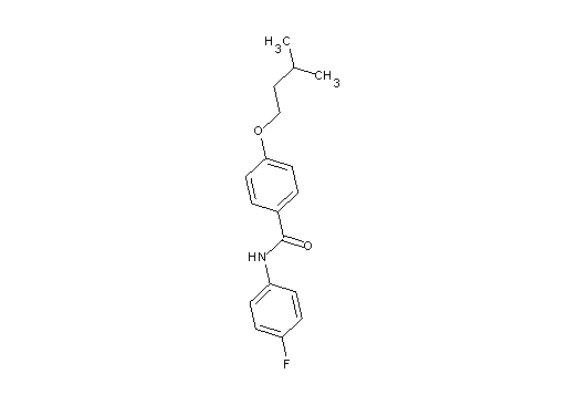 N-(4-fluorophenyl)-4-(3-methylbutoxy)benzamide