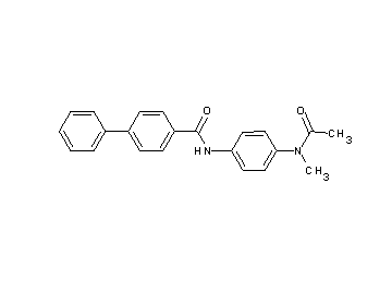N-{4-[acetyl(methyl)amino]phenyl}-4-biphenylcarboxamide