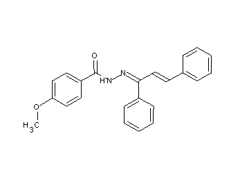 N'-(1,3-diphenyl-2-propen-1-ylidene)-4-methoxybenzohydrazide