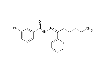 3-bromo-N'-(1-phenylhexylidene)benzohydrazide - Click Image to Close