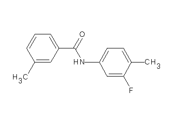 N-(3-fluoro-4-methylphenyl)-3-methylbenzamide