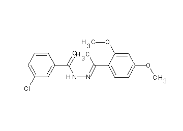 3-chloro-N'-[1-(2,4-dimethoxyphenyl)ethylidene]benzohydrazide