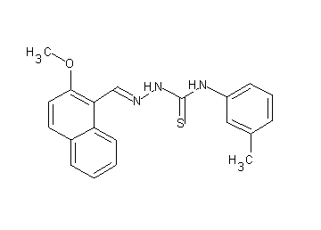 2-methoxy-1-naphthaldehyde N-(3-methylphenyl)thiosemicarbazone