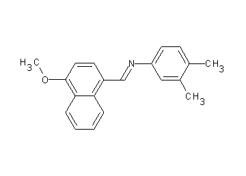 N-[(4-methoxy-1-naphthyl)methylene]-3,4-dimethylaniline