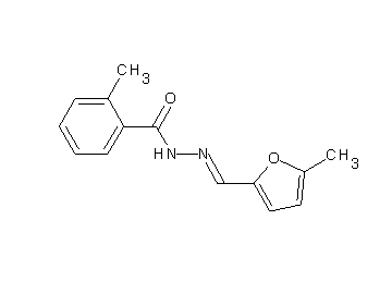 2-methyl-N'-[(5-methyl-2-furyl)methylene]benzohydrazide