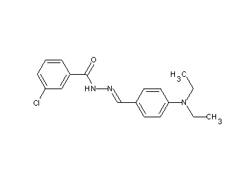 3-chloro-N'-[4-(diethylamino)benzylidene]benzohydrazide