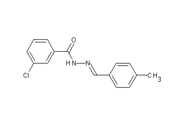 3-chloro-N'-(4-methylbenzylidene)benzohydrazide