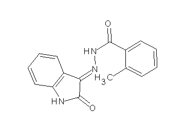 2-methyl-N'-(2-oxo-1,2-dihydro-3H-indol-3-ylidene)benzohydrazide - Click Image to Close