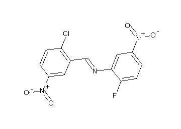 N-(2-chloro-5-nitrobenzylidene)-2-fluoro-5-nitroaniline