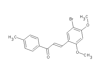 3-(5-bromo-2,4-dimethoxyphenyl)-1-(4-methylphenyl)-2-propen-1-one