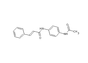 N-[4-(acetylamino)phenyl]-3-phenylacrylamide