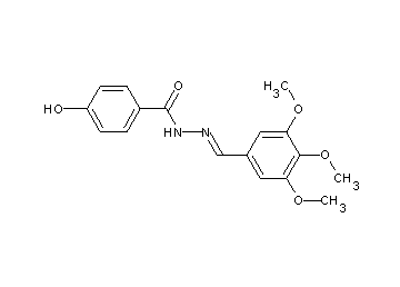 4-hydroxy-N'-(3,4,5-trimethoxybenzylidene)benzohydrazide