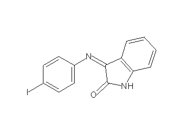 3-[(4-iodophenyl)imino]-1,3-dihydro-2H-indol-2-one