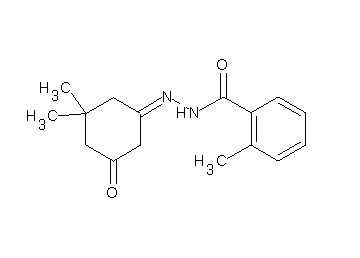 N'-(3,3-dimethyl-5-oxocyclohexylidene)-2-methylbenzohydrazide