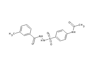 N-(4-{[2-(3-methylbenzoyl)hydrazino]sulfonyl}phenyl)acetamide