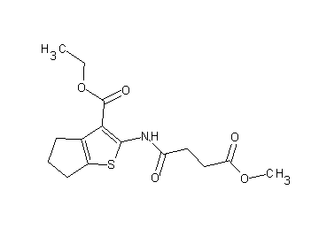 ethyl 2-[(4-methoxy-4-oxobutanoyl)amino]-5,6-dihydro-4H-cyclopenta[b]thiophene-3-carboxylate