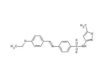 4-[(4-ethoxybenzylidene)amino]-N-(5-methyl-3-isoxazolyl)benzenesulfonamide