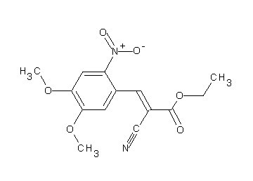 ethyl 2-cyano-3-(4,5-dimethoxy-2-nitrophenyl)acrylate