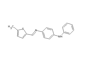 N-[(5-methyl-2-thienyl)methylene]-N'-phenyl-1,4-benzenediamine