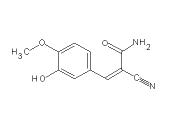 2-cyano-3-(3-hydroxy-4-methoxyphenyl)acrylamide