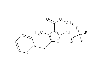 methyl 5-benzyl-4-methyl-2-[(trifluoroacetyl)amino]-3-thiophenecarboxylate