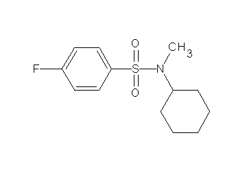 N-cyclohexyl-4-fluoro-N-methylbenzenesulfonamide