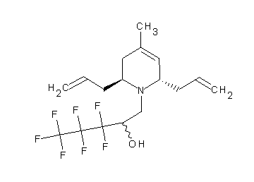 1-(2,6-diallyl-4-methyl-3,6-dihydro-1(2H)-pyridinyl)-3,3,4,4,5,5,5-heptafluoro-2-pentanol