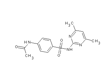 N-(4-{[(4,6-dimethyl-2-pyrimidinyl)amino]sulfonyl}phenyl)acetamide