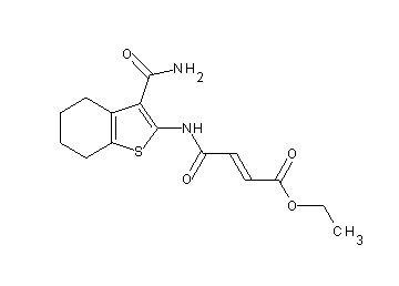 ethyl 4-{[3-(aminocarbonyl)-4,5,6,7-tetrahydro-1-benzothien-2-yl]amino}-4-oxo-2-butenoate