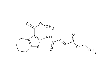 methyl 2-[(4-ethoxy-4-oxo-2-butenoyl)amino]-4,5,6,7-tetrahydro-1-benzothiophene-3-carboxylate