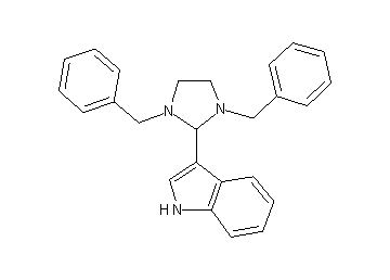 3-(1,3-dibenzyl-2-imidazolidinyl)-1H-indole
