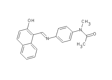 N-(4-{[(2-hydroxy-1-naphthyl)methylene]amino}phenyl)-N-methylacetamide - Click Image to Close