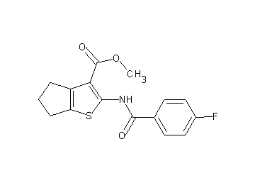 methyl 2-[(4-fluorobenzoyl)amino]-5,6-dihydro-4H-cyclopenta[b]thiophene-3-carboxylate