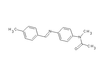 N-methyl-N-{4-[(4-methylbenzylidene)amino]phenyl}acetamide