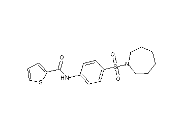 N-[4-(1-azepanylsulfonyl)phenyl]-2-thiophenecarboxamide