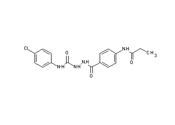 N-(4-chlorophenyl)-2-[4-(propionylamino)benzoyl]hydrazinecarboxamide