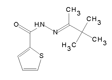 N'-(1,2,2-trimethylpropylidene)-2-thiophenecarbohydrazide
