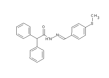 N'-[4-(methylsulfanyl)benzylidene]-2,2-diphenylacetohydrazide