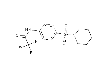 2,2,2-trifluoro-N-[4-(1-piperidinylsulfonyl)phenyl]acetamide