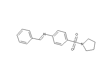 N-benzylidene-4-(1-pyrrolidinylsulfonyl)aniline